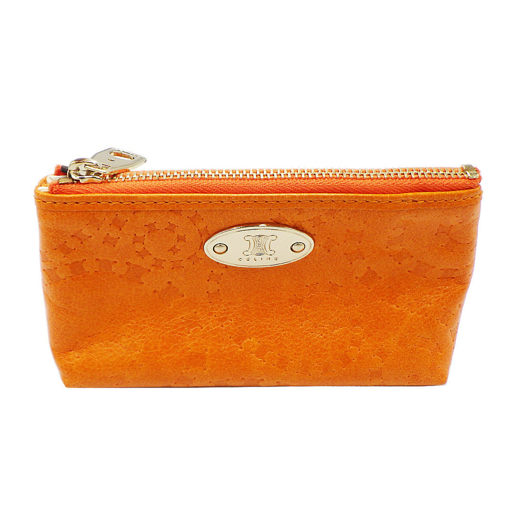 Celine Macadam Pattern Pouch Orange - image 1
